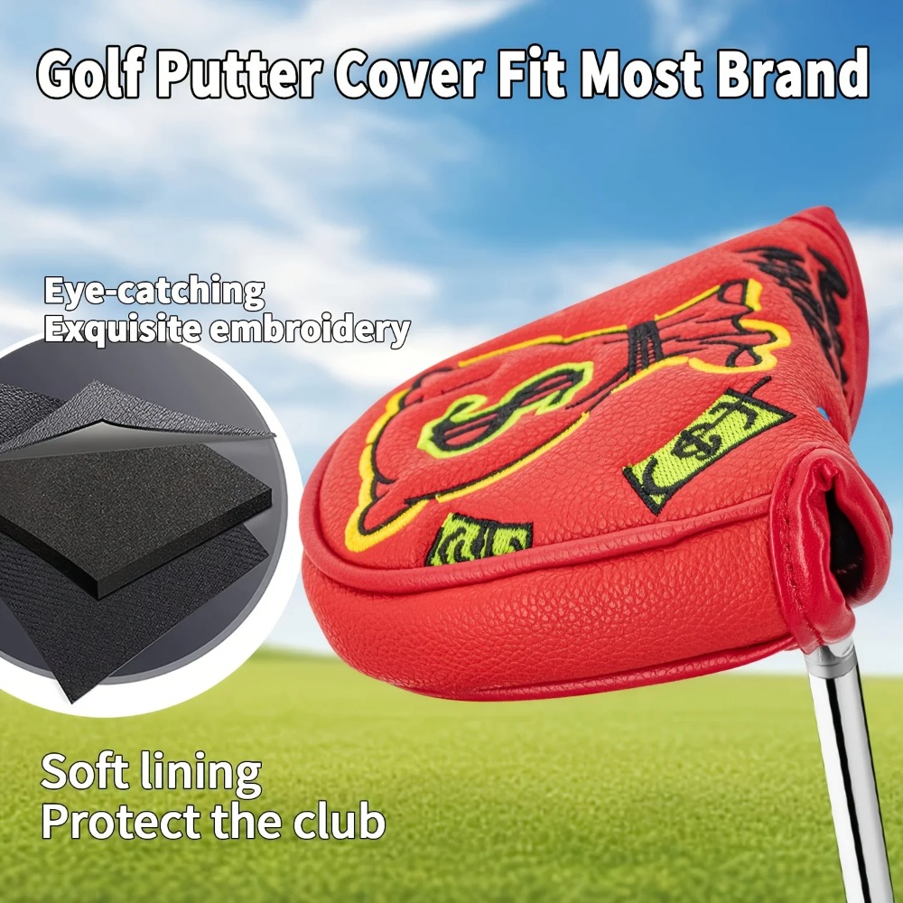 Golf Putter Cover | Half Round - огляд і ціна Embroidery Gift