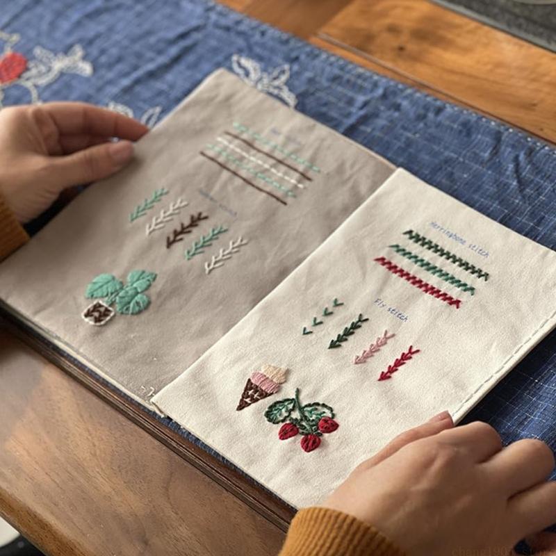 QX2E Handmade Embroidery Stitc - огляд і ціна Embroidery Guide Book