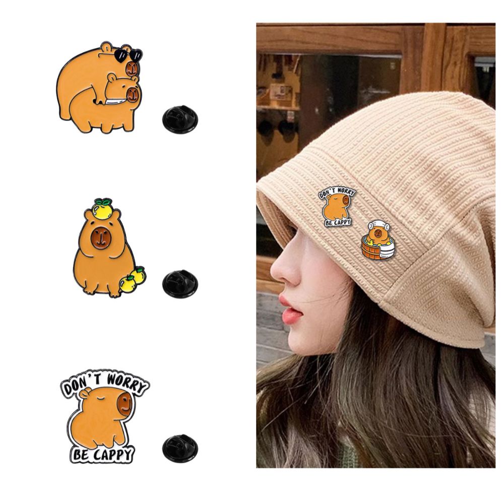 Cartoon Capybara Brooch Creati - огляд і ціна Embroidery Whale