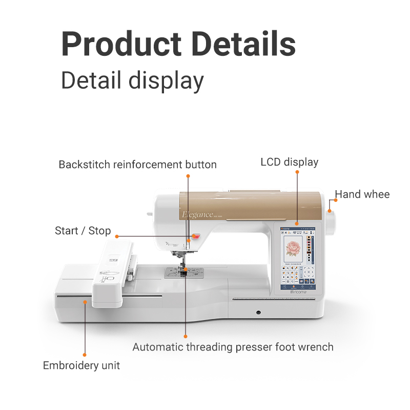 Easy Use Ricoma RSE5000 Househ - огляд і ціна Embroidery Machine Computerized