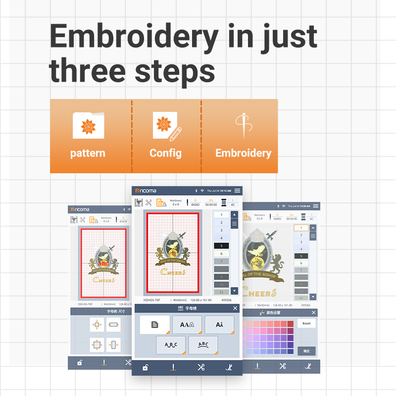 Easy Use Ricoma RSE5000 Househ - огляд і ціна Embroidery Machine Computerized