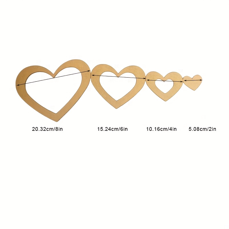 4Pcs Acrylic Nested Heart Quil - огляд і ціна Embroidery Quilting
