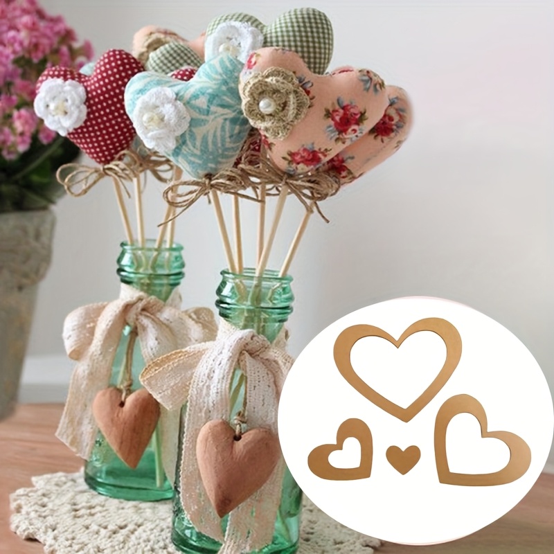 4Pcs Acrylic Nested Heart Quil - огляд і ціна Embroidery Quilting