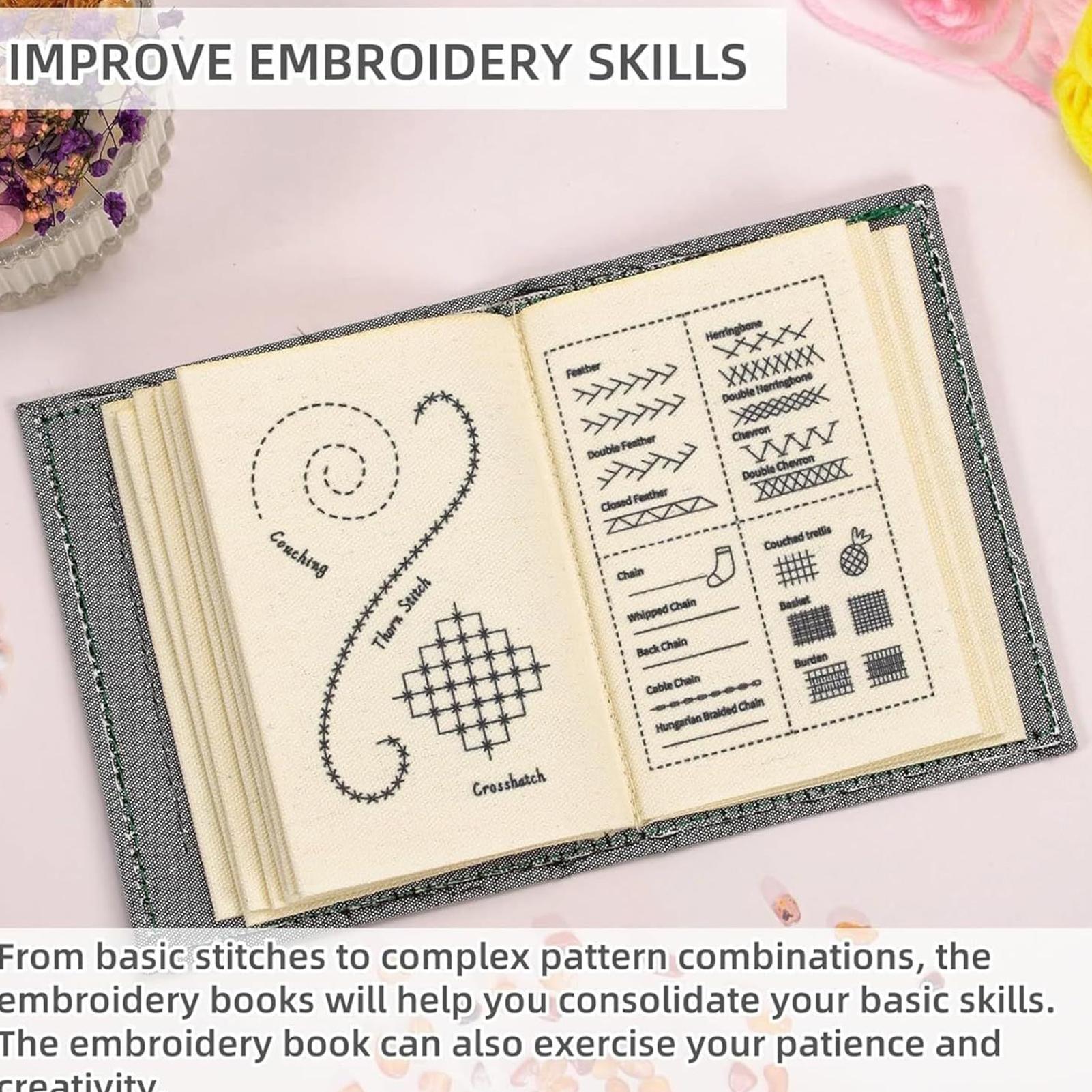 DIY Embroidery Stitches Book H - огляд і ціна Embroidery Guide Book