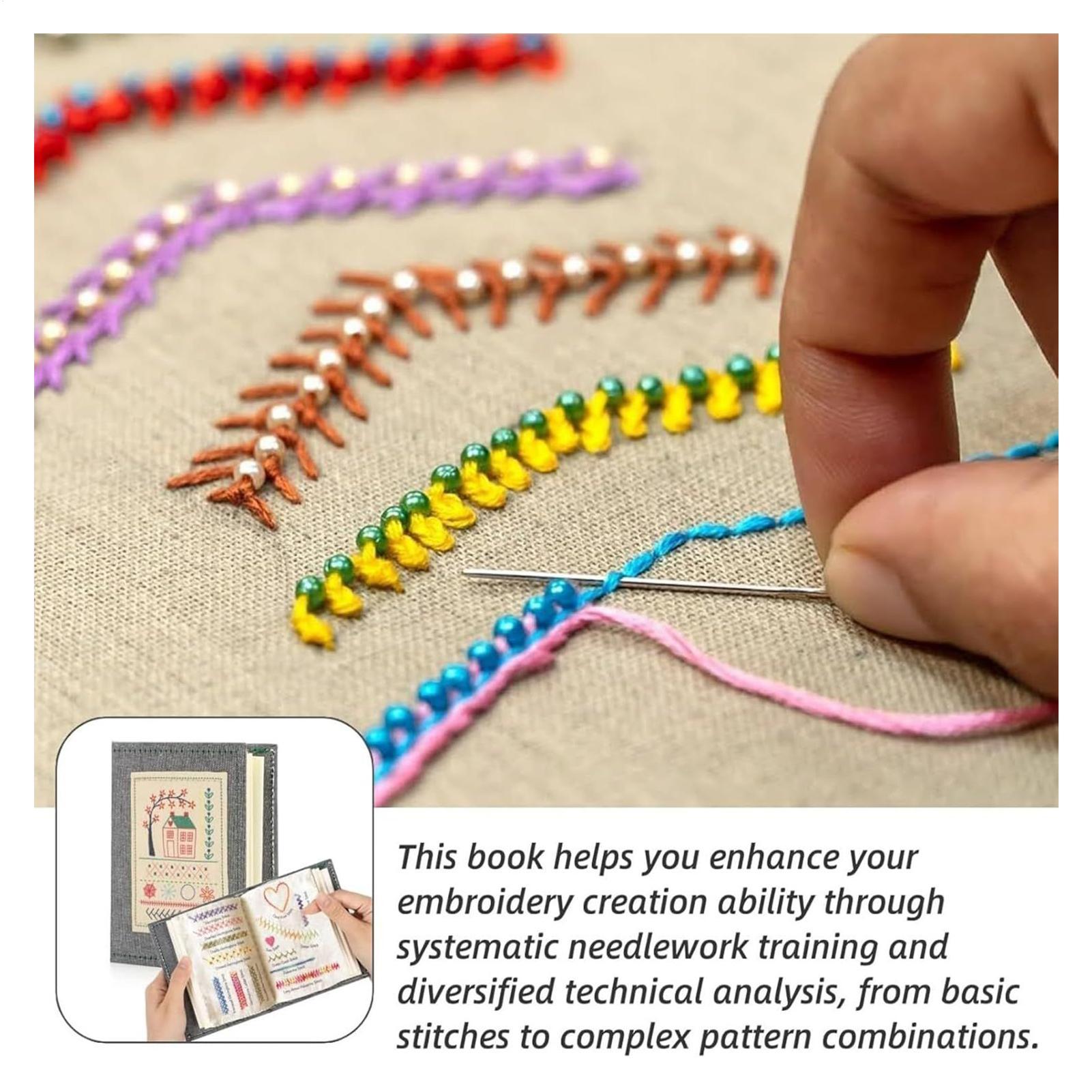 DIY Embroidery Stitches Book H - огляд і ціна Embroidery Guide Book