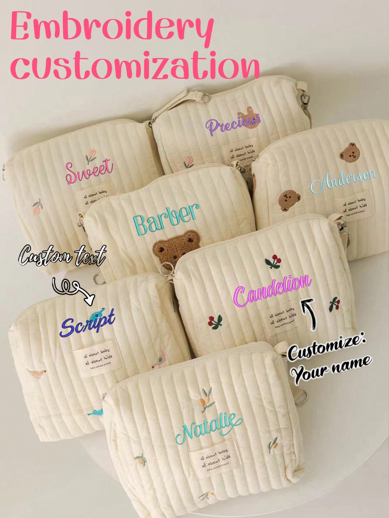 Custom Name Embroidery Baby Di - огляд і ціна Embroidery Quilting
